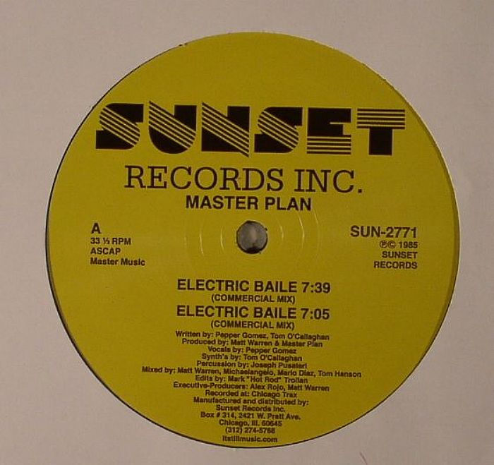Master Plan Electric Baile (reissue)