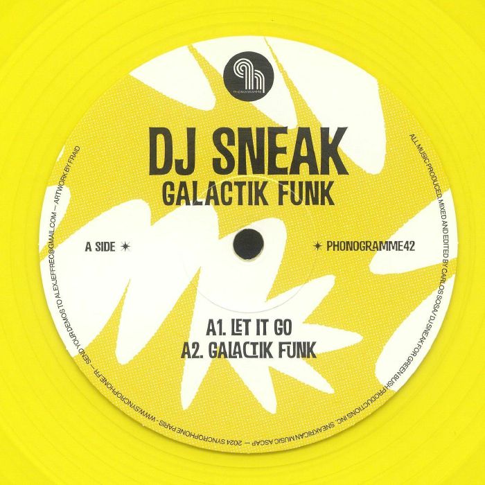 DJ Sneak – Galactic Funk EP vinyl cover
