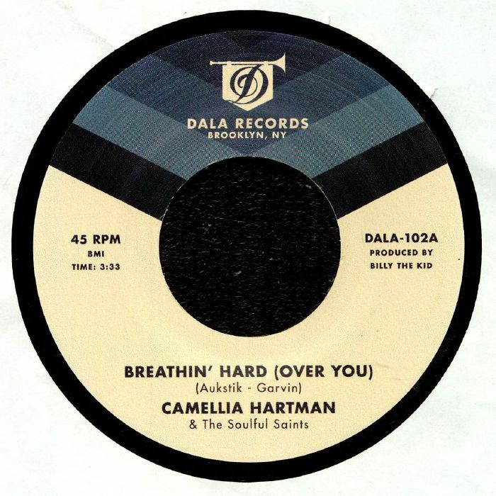 Camellia Hartman | The Soulful Saints – Breathin Hard (Over You) vinyl cover