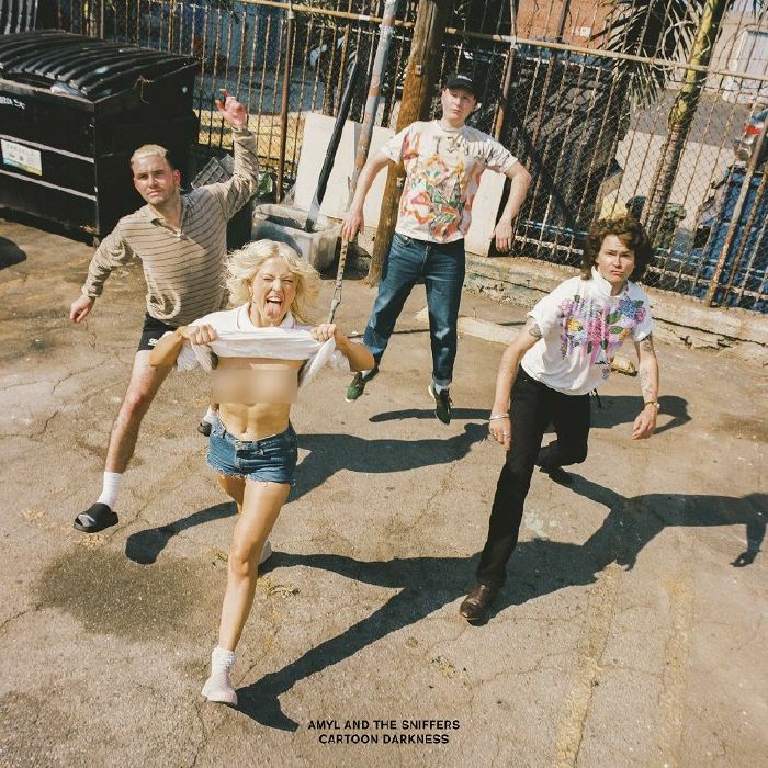 Amyl and The Sniffers – Cartoon Darkness vinyl cover