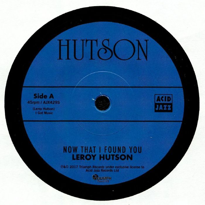 Leroy Hutson Now That I Found You