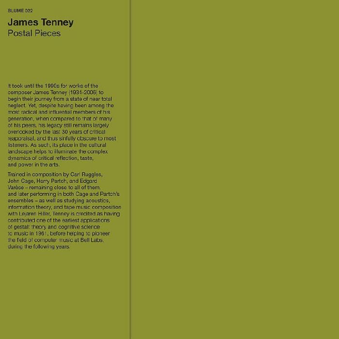 James Tenney Postal Pieces