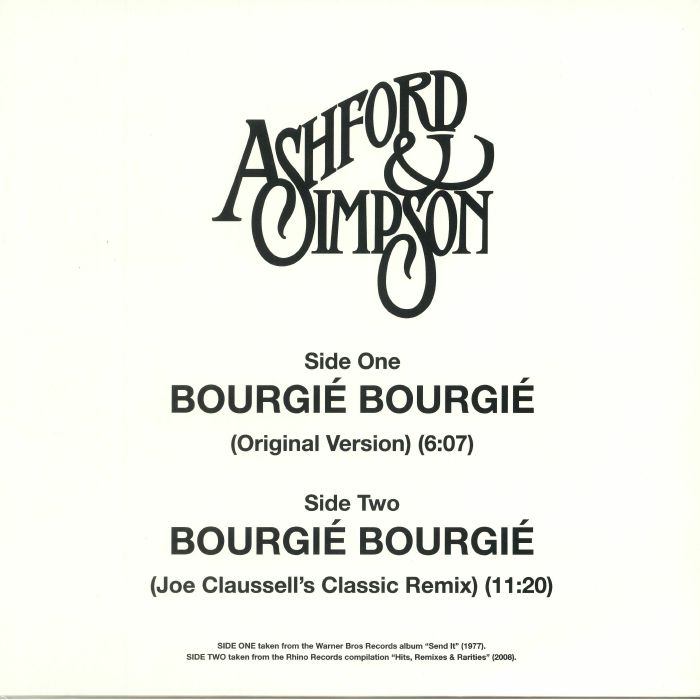 Ashford and Simpson – Bourgie Bourgie vinyl cover