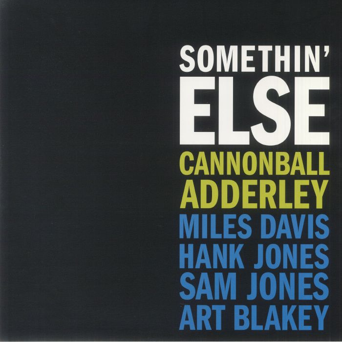 Cannonball Adderley – Somethin Else vinyl cover