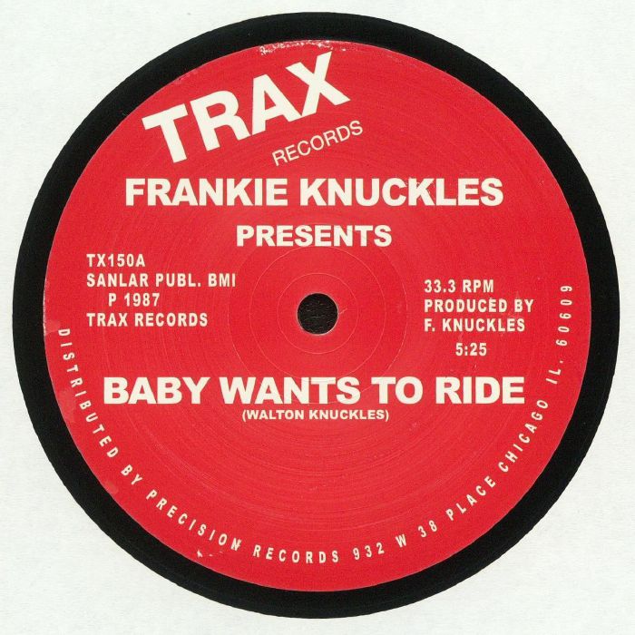 Frankie Knuckles – Baby Wants To Ride vinyl cover