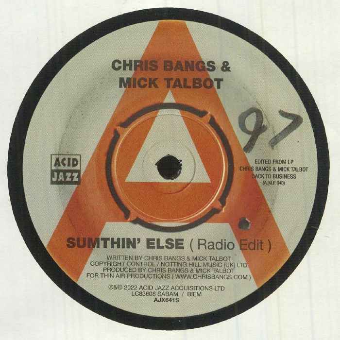 Chris Bangs | Mick Talbot Sumthin Else