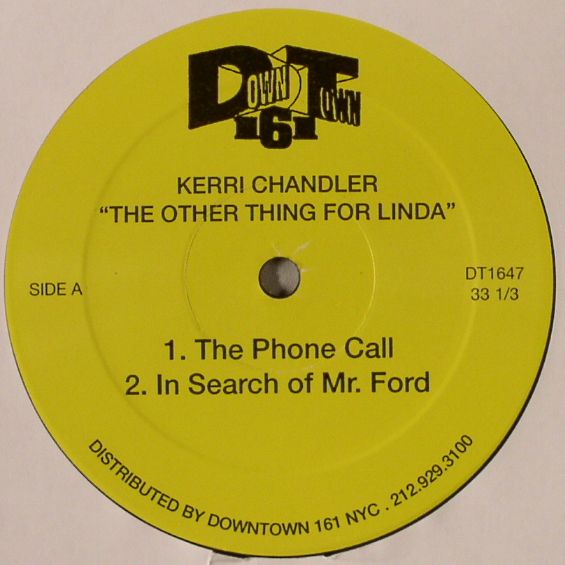 Kerri Chandler – The Other Thing For Linda vinyl cover