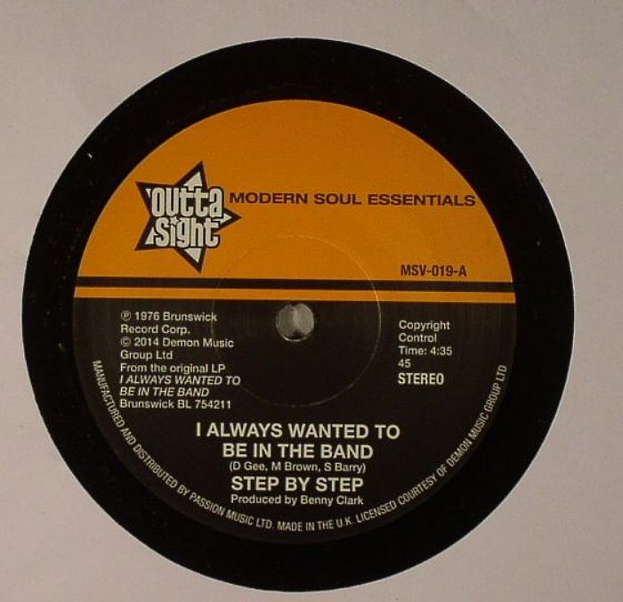 Step By Step – I Always Wanted To Be In The Band vinyl cover