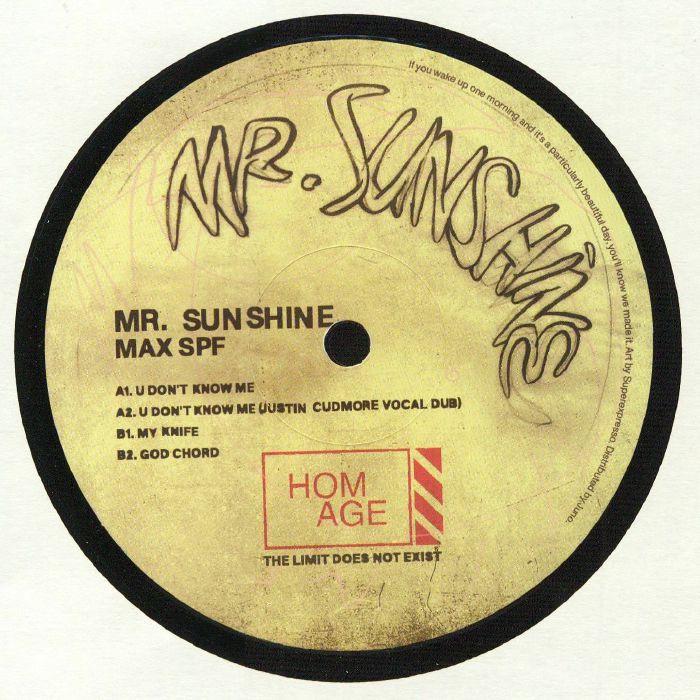 Mr Sunshine MAX SPF EP (Justin Cudmore mix)