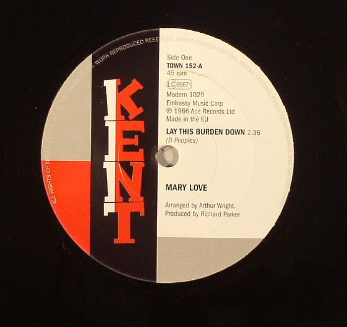 Mary Love – Lay This Burden Down vinyl cover