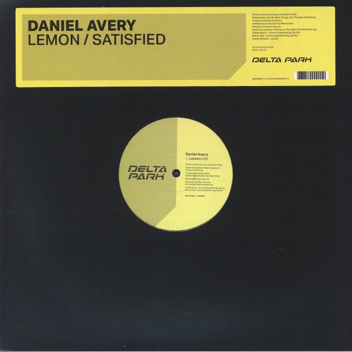 Daniel Avery – Lemon vinyl cover