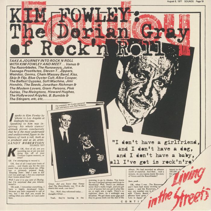 Kim Fowley Living In The Streets