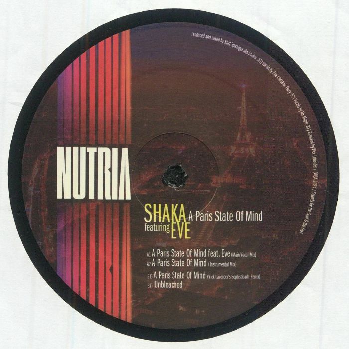 Shaka – A Paris State Of Mind (feat Vick Lavender mix) vinyl cover