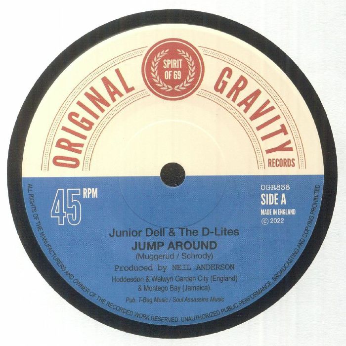 Junior Dell | The D Lites | Prince Deadly – Jump Around vinyl cover