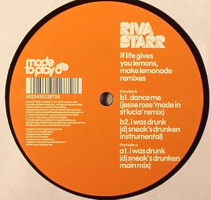 Riva Starr If Life Gives You Lemons Make Lemonade (remixes)