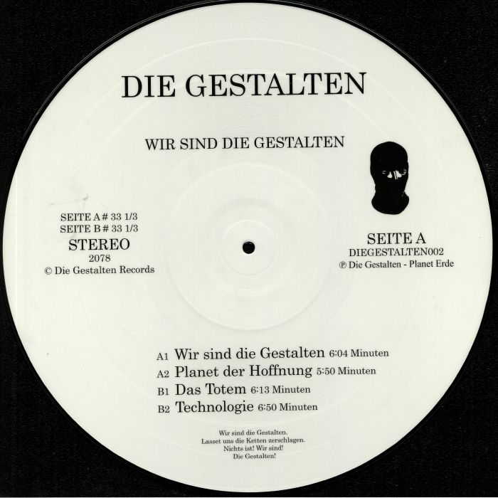 Die Gestalten – Wir Sind Die Gestalten vinyl cover