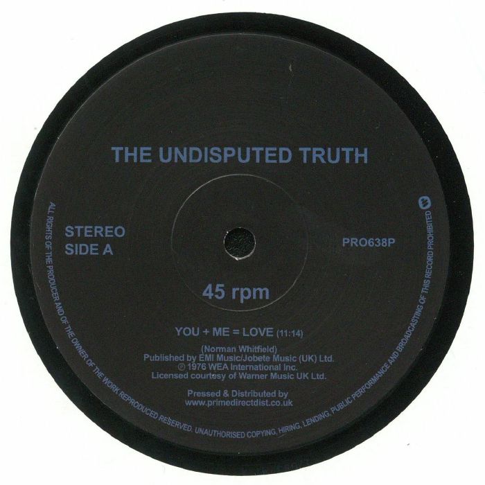 The Undisputed Truth You Plus Me Equals Love (remastered) (Record Store Day 2018)