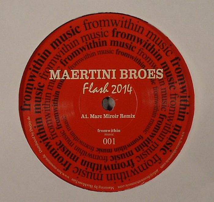 Maertini Broes – Flash 2014 vinyl cover