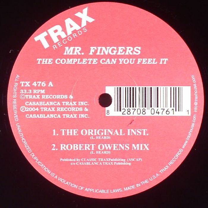 Mr Fingers The Complete Can You Feel It