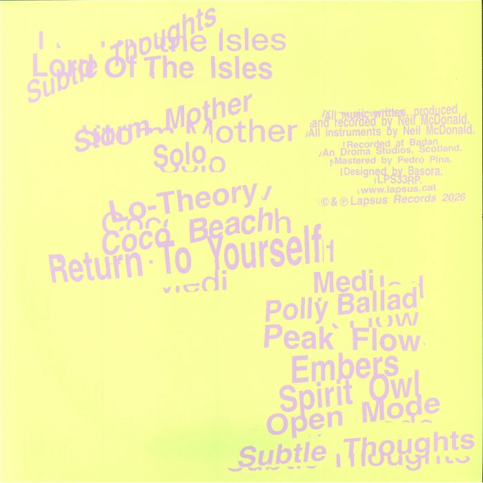 Lord Of The Isles – Subtle Thoughts vinyl cover