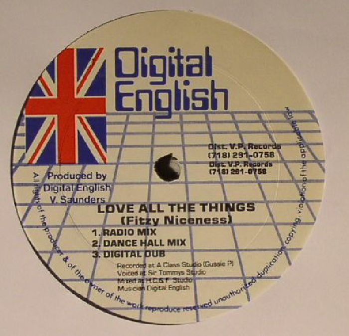Fitzy Niceness | Danny Mangaroo | Digital English Love All The Things (warehouse find: slight sleeve wear)