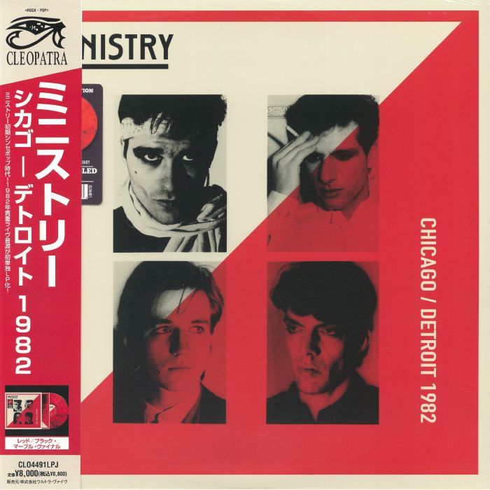 Ministry – Chicago / Detroit 1982 vinyl cover