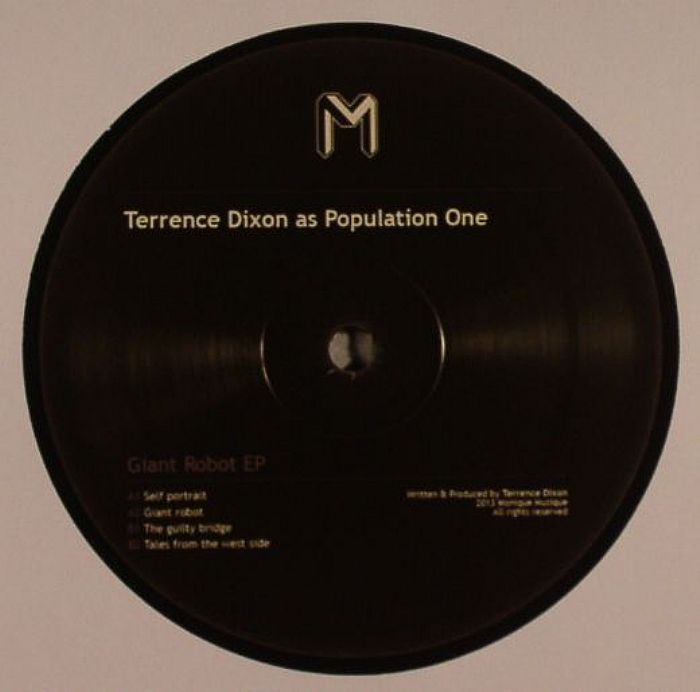 Terrence Dixon | Population One – Giant Robot EP vinyl cover