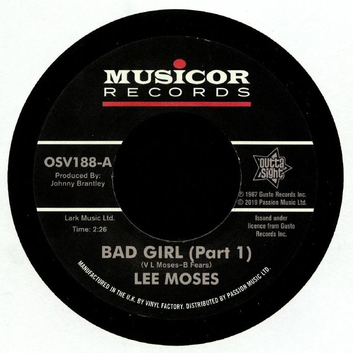 Lee Moses – Bad Girl vinyl cover