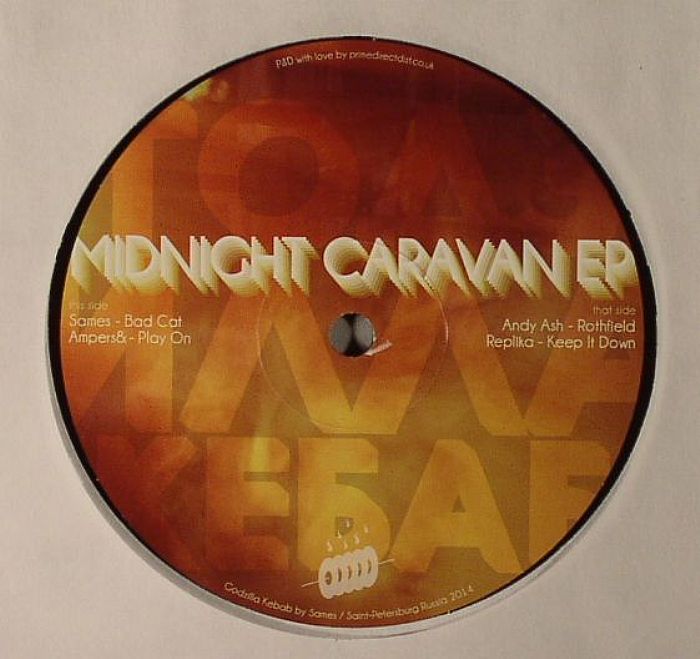 Sames | Ampersand | Andy Ash | Replika – Midnight Caravan EP vinyl cover