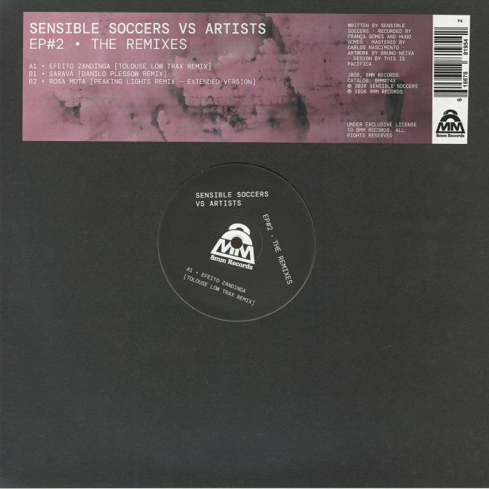 Sensible Soccers – EP2: The Remixes vinyl cover