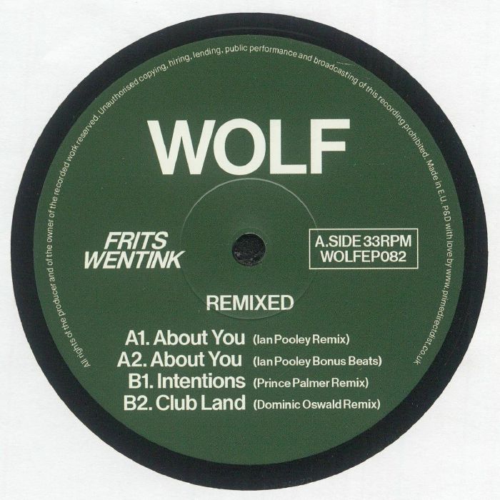 Frits Wentink – Remixed vinyl cover