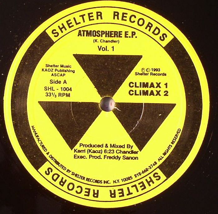 Kerri Chandler – Atmosphere EP vinyl cover
