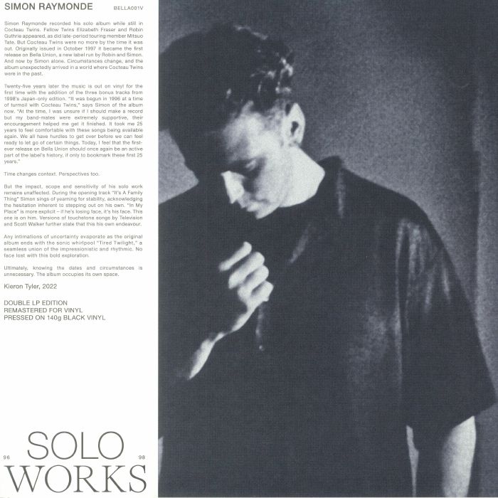 Simon Raymonde – Solo Works 96 98 vinyl cover