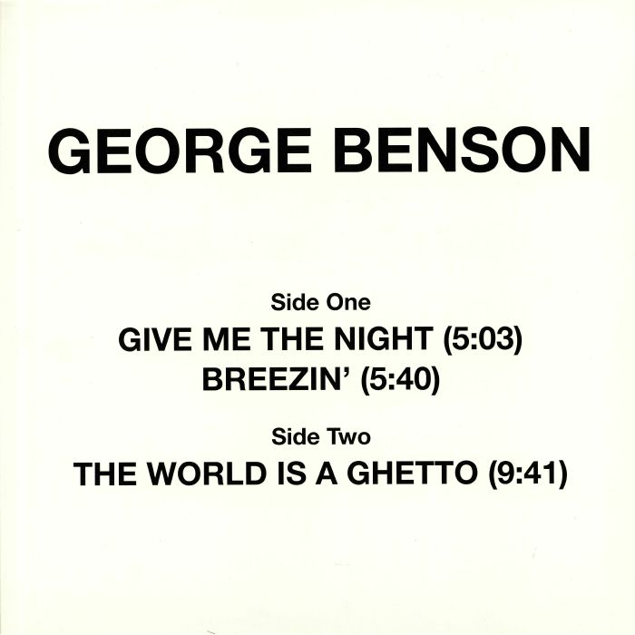 George Benson – Give Me The Night vinyl cover