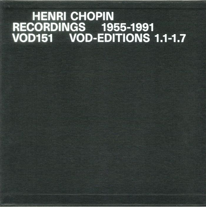 Henri Chopin Recordings 1955 1991 Vol 1