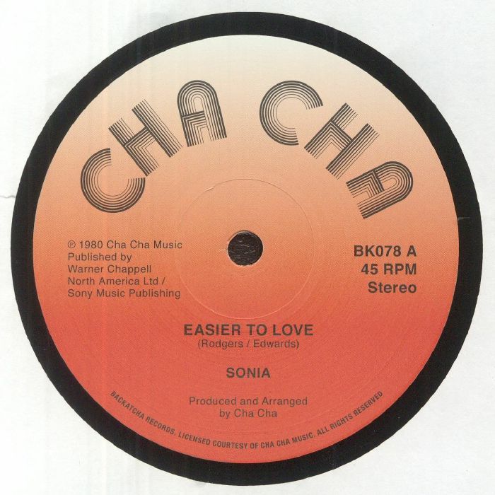 Sonia | Overnight Players – Easier To Love vinyl cover
