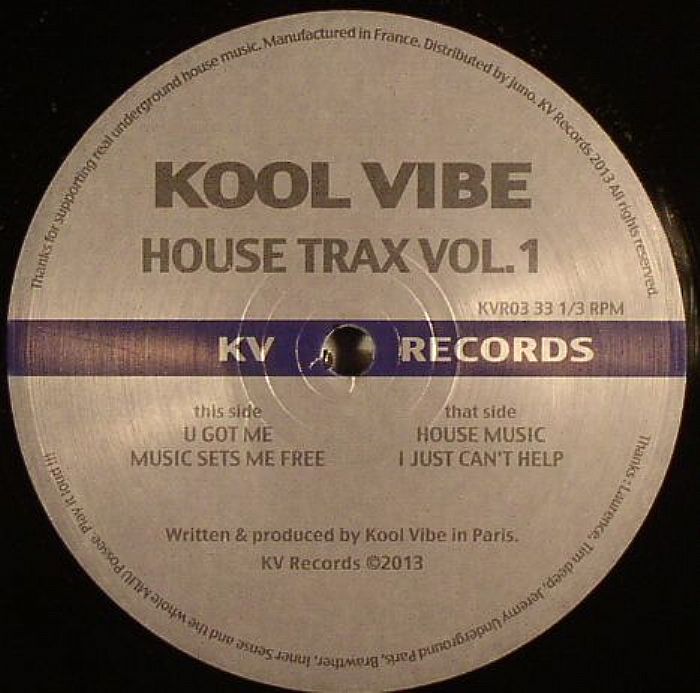 Kool Vibe House Trax Vol 1