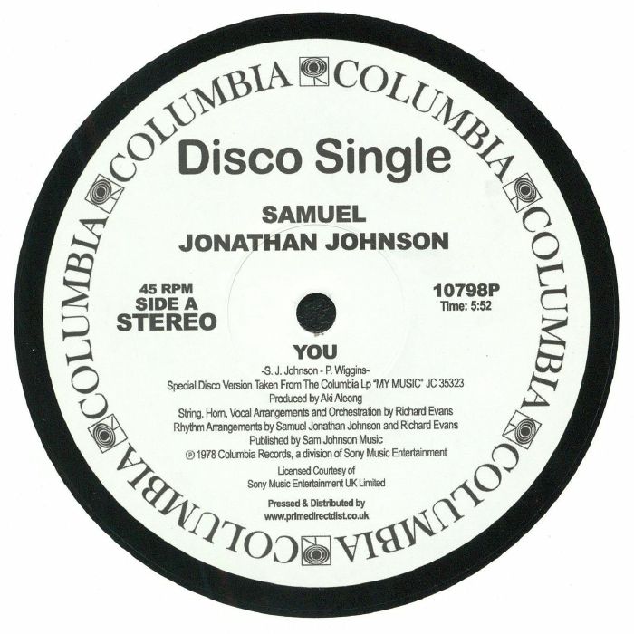Samuel Jonathan Johnson You/My Music (reissue)