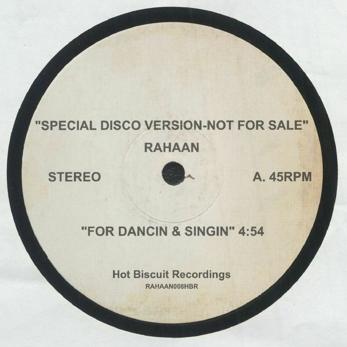 Rahaan – For Dancin & Singin vinyl cover