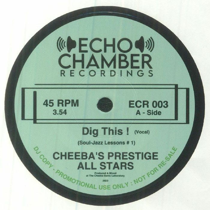 Cheebas Prestige All Stars – Dig This! vinyl cover