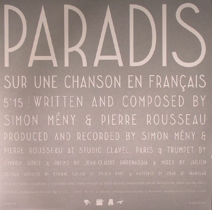 Paradis Sur Une Chanson En Francais