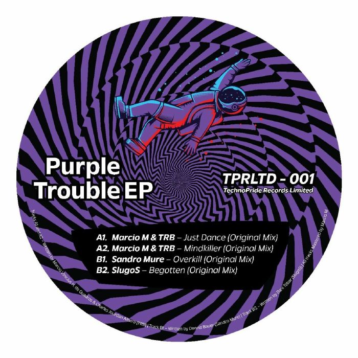Marcio M | Trb | Sandro Mure | Slugos – Purple Trouble EP vinyl cover