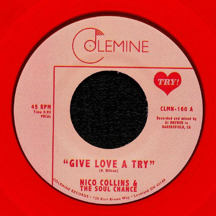Nico Collins | The Soul Chance – Give Love A Try vinyl cover