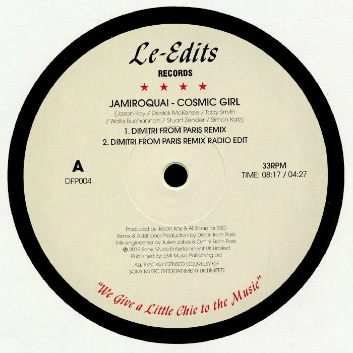 Jamiroquai Cosmic Girl (Dimitri From Paris remixes)
