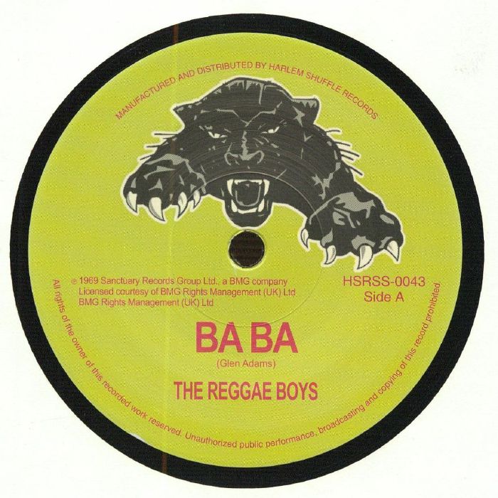 The Reggae Boys | Glen Adams – Ba Ba vinyl cover