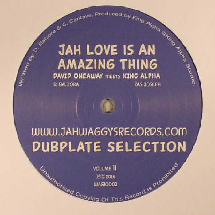 David Oneaway | King Alpha – Jah Love Is An Amazing Thing vinyl cover