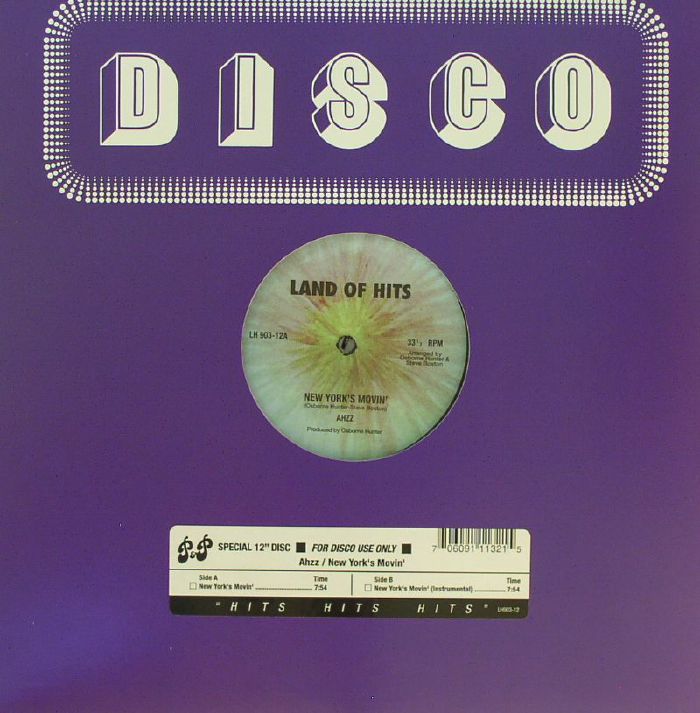 Ahzz – New Yorks Movin vinyl cover