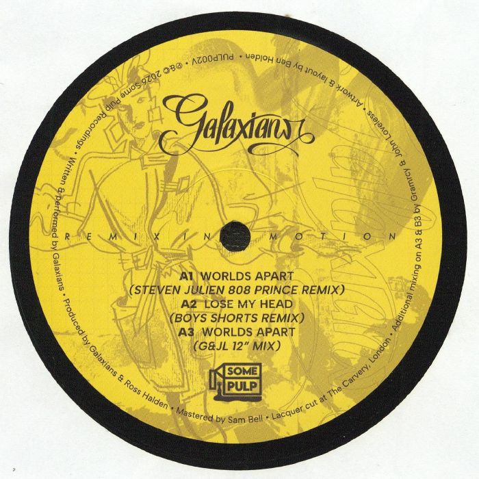Galaxians – Remix In Motion vinyl cover