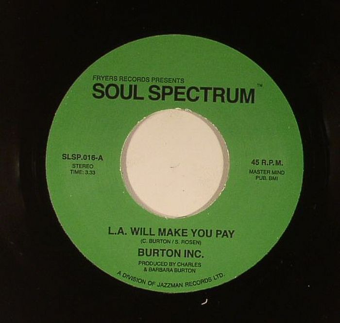 Burton Inc – LA Will Make You Pay vinyl cover