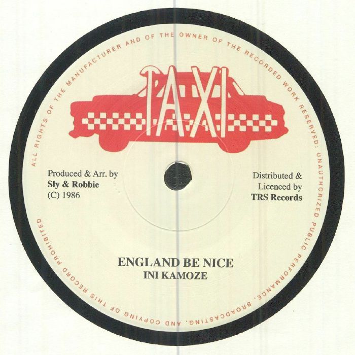 Ini Kamoze – England Be Nice vinyl cover